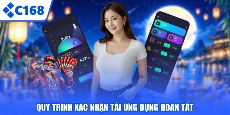 Quy trình xác nhận tải ứng dụng hoàn tất